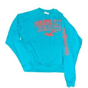 Vintage Panama City Puff Ink Sweatshirt: Heavy Wear: Super Soft: Retro Clothing